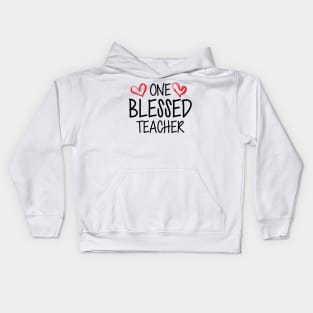 Teacher - One blessed teacher Kids Hoodie